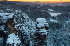 Himmelsglühen im Winter