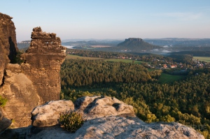 Goldenes Licht an der Gohrischscheibe