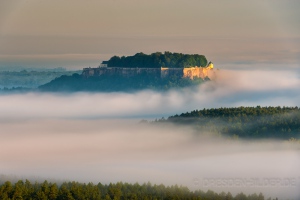 Festung Könistein im Morgenlicht