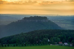 Festung Königstein am Abend