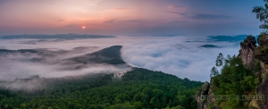 Panorama zum Sonnenaufgang