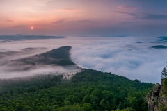 Panorama zum Sonnenaufgang