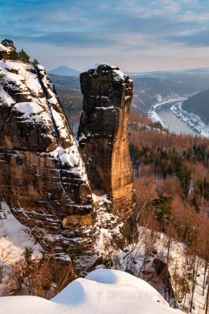 Winterabend am Teufel